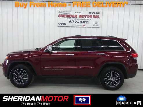 2017 Jeep Grand Cherokee Limited Red - SM78590C WE DELIVER TO MT & for sale in Sheridan, MT
