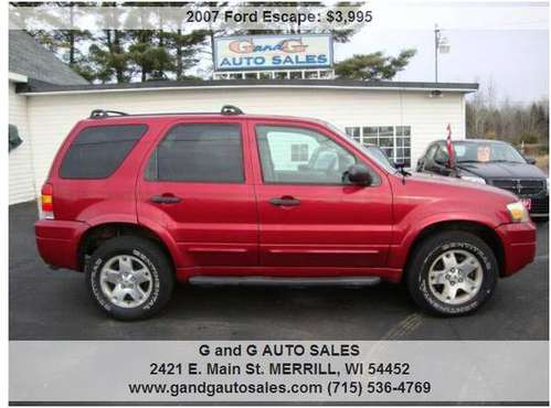 2007 Ford Escape XLT Sport AWD 4dr SUV 121012 Miles - cars & trucks... for sale in Merrill, WI
