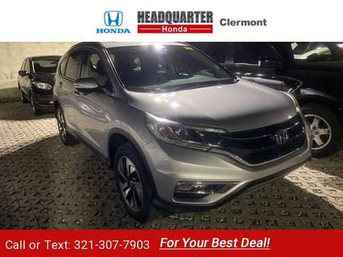 2016 Honda CRV Touring suv Alabaster Silver Metallic - cars & trucks... for sale in Clermont, FL