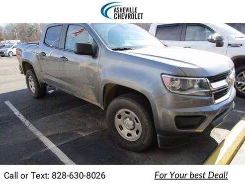 2019 Chevy Chevrolet Colorado 4WD Work Truck pickup Gray - cars &... for sale in Asheville, NC