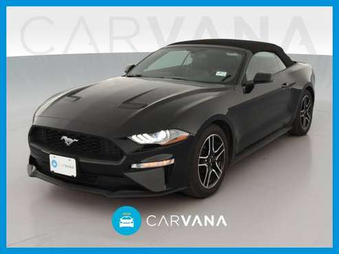 2019 Ford Mustang EcoBoost Convertible 2D Convertible Black for sale in Atlanta, CA