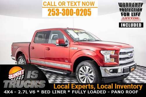 2017 Ford F-150 4x4 4WD F150 PICKUP TRUCK Lariat SuperCrew - cars &... for sale in Sumner, WA