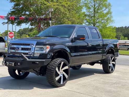 Lifted 14 Ford F-150 4x4 130k miles on 26 wheels! southern for sale in Easley, SC