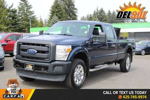 2014 Ford F-250SD XL 4x4, Low miles, Bluetooth, Clean carfax for sale in Everett, WA