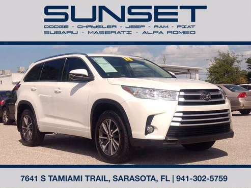 2018 Toyota Highlander XLE Low 48K Miles Extra Clean CarFax for sale in Sarasota, FL
