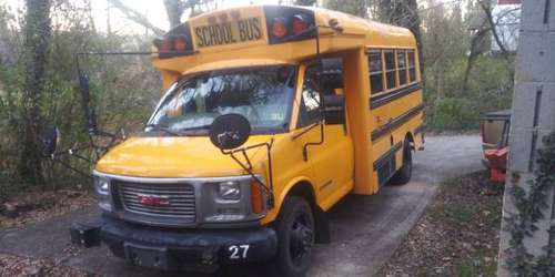 2001 GMC 3500 Short School Bus (One Owner, Nice, and Low Miles) -... for sale in Piney Flats, TN