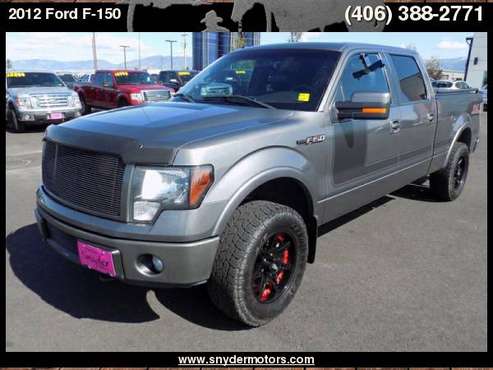 2012 Ford F-150, MOTO WHEELS, 1 OWNER, ECO-BOOST for sale in Belgrade, MT