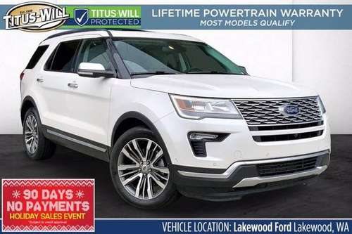 2019 Ford Explorer 4x4 4WD Platinum SUV - cars & trucks - by dealer... for sale in Lakewood, WA