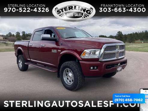 2016 RAM 2500 4WD Crew Cab 149 Laramie Power Wagon - CALL/TEXT for sale in Sterling, CO