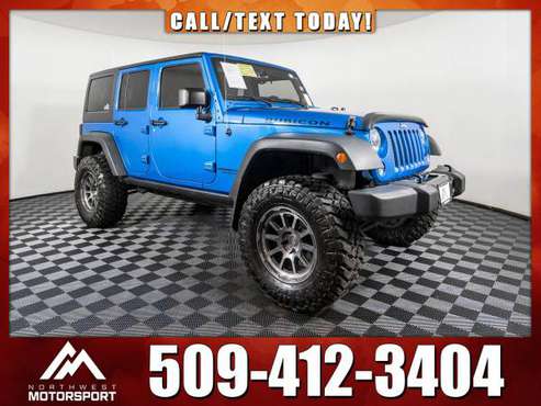 Lifted 2015 *Jeep Wrangler* Unlimited Rubicon 4x4 - cars & trucks -... for sale in Pasco, WA