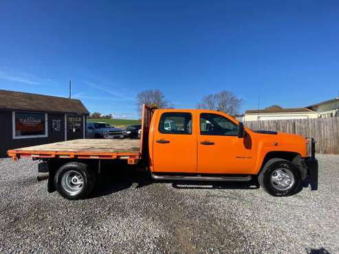Chevy Silverado 3500HD Crew Can Diesel 2WD Flatbed Truck - cars &... for sale in East Berlin, PA