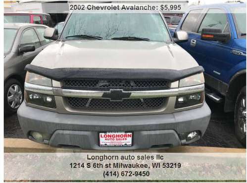 2002 CHEVROLET AVALANCHE - - by dealer - vehicle for sale in milwaukee, WI