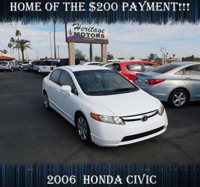 2006 Honda Civic WE SAY YES!!!- Closeout Sale! - cars & trucks - by... for sale in Casa Grande, AZ
