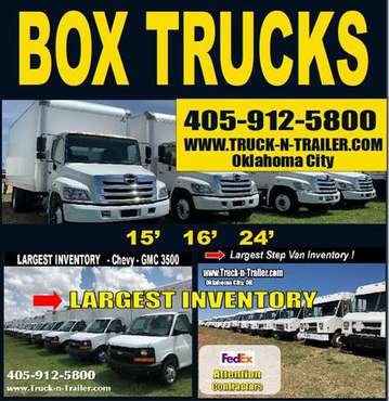 2016 HINO 268 24' Box Truck Diesel Auto Tuck Away Lift Gate Warranty F for sale in Oklahoma City, OK