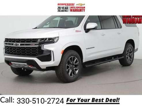 2021 Chevy Chevrolet Suburban Z71 suv Summit White - cars & trucks -... for sale in Tallmadge, OH