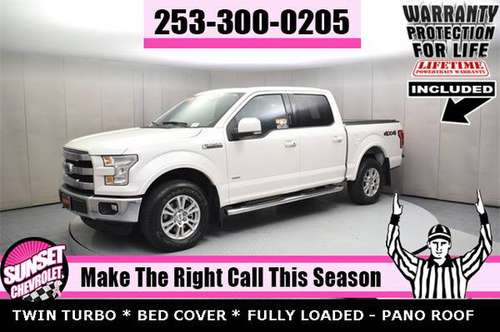 2016 Ford F-150 LARIAT 4WD SuperCrew 4X4 PICKUP TRUCK F150 1500 for sale in Sumner, WA