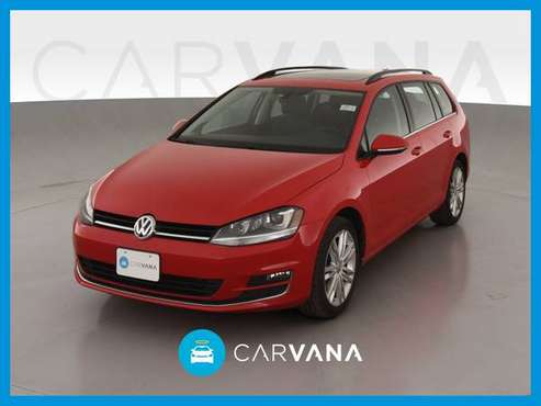 2015 VW Volkswagen Golf SportWagen TDI S Wagon 4D wagon Red for sale in Albany, NY