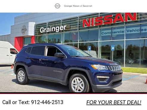 2019 Jeep Compass Sport FWD hatchback Jazz Blue Pearlcoat - cars &... for sale in Savannah, GA