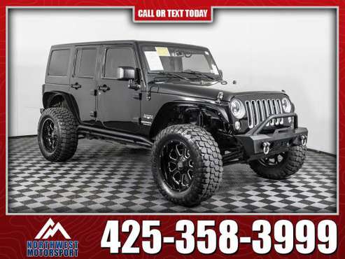 Lifted 2017 Jeep Wrangler Unlimited Sahara 4x4 for sale in Lynnwood, WA