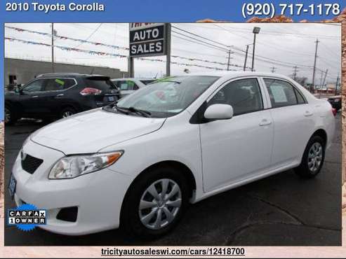2010 Toyota Corolla LE 4dr Sedan 4A Family owned since 1971 - cars &... for sale in MENASHA, WI