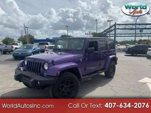 2016 Jeep Wrangler Unlimited Sahara 4WD $800 DOWN $159/WEEKLY - cars... for sale in Orlando, FL