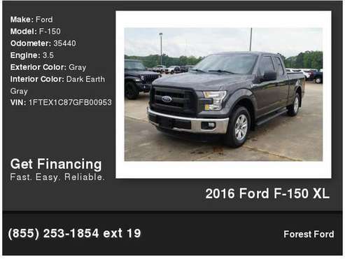 2016 Ford F-150 XL - - by dealer - vehicle automotive for sale in Forest, MS