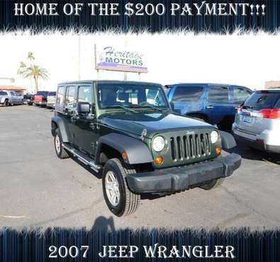 2007 Jeep Wrangler WE HAVE GREAT DEALS! - Low Rates Available! for sale in Casa Grande, AZ