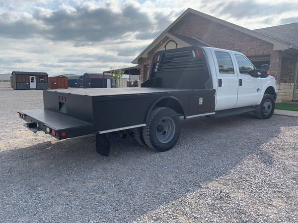 2014 FORD F-350 CREW CAB FLATBED DIESEL 4WD DELETED - cars & for sale in Noble, TX – photo 4