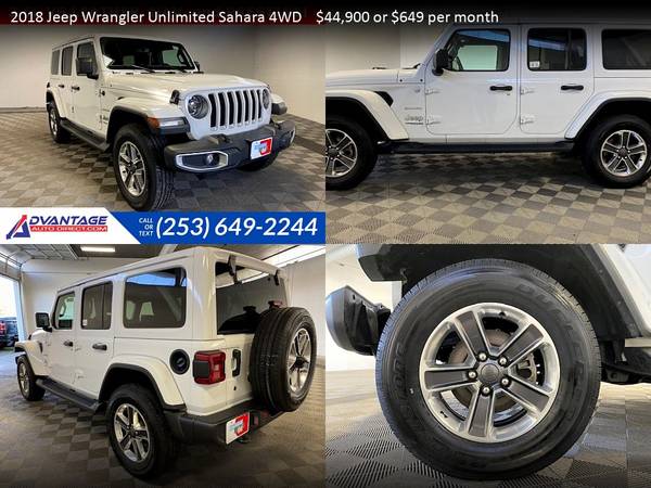 663/mo - 2020 Jeep Wrangler Unlimited Sahara - - by for sale in Kent, WA – photo 22