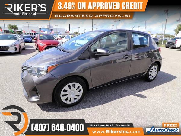$137/mo - 2017 Toyota Yaris L - 100 Approved! - cars & trucks - by... for sale in Kissimmee, FL – photo 3
