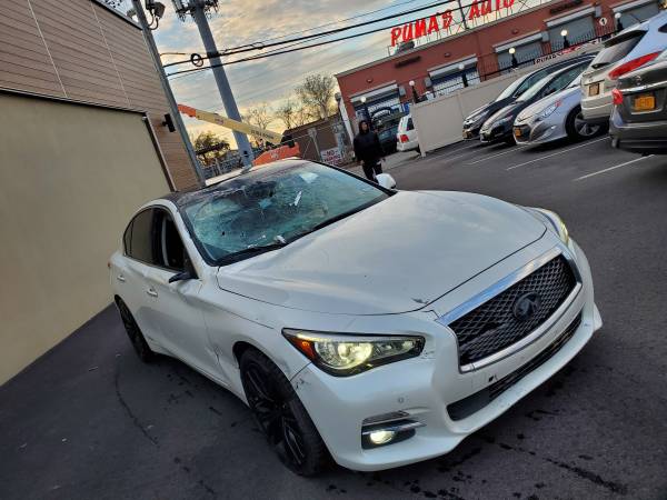 2017 infiniti q50 twin turbo storm damage - cars & trucks - by owner... for sale in Whitestone, NY – photo 11