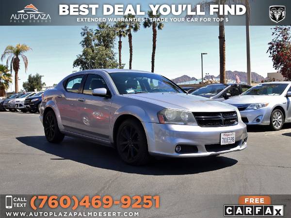 2014 Dodge Avenger SXT SXT 247/mo with Service Records - cars & for sale in Palm Desert , CA – photo 3
