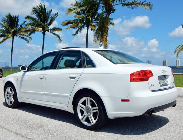 2007 AUDI A4 2.0L TURBO AUTO WHITE ON BEIGE CLEAN TITLE LOW MILES NICE for sale in LAKE PATK, FL – photo 6