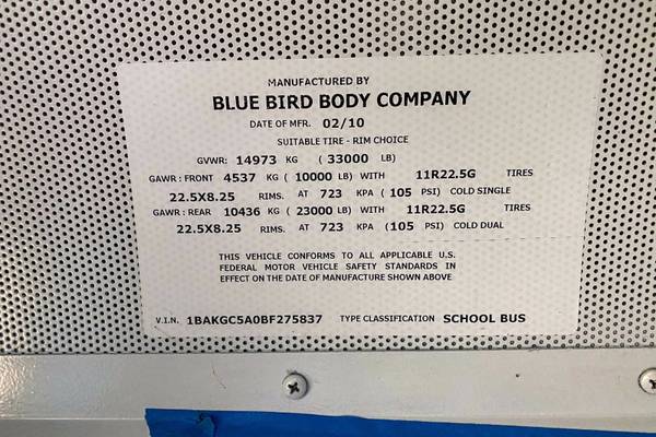 2011 *BLUE BIRD* *Blue Bird* *Vision* - cars & trucks - by dealer -... for sale in Johnstown, NY – photo 22