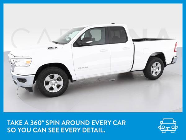 2020 Ram 1500 Quad Cab Big Horn Pickup 4D 6 1/3 ft pickup White for sale in Long Beach, CA – photo 3