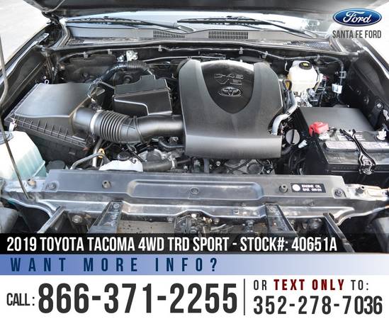 ‘19 Toyota Tacoma 4WD TRD Sport *** Backup Camera, Cruise, 4X4 *** -... for sale in Alachua, FL – photo 19
