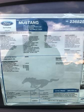 2017 Ford Mustang EcoBoost 13k Miles - cars & trucks - by owner -... for sale in Arlington, District Of Columbia – photo 6