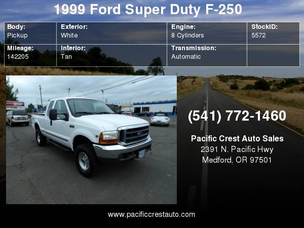 1999 Ford Super Duty F-250 4WD 7.3 POWER STROKE DIESEL for sale in Medford, OR