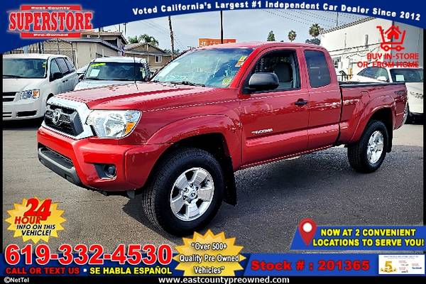 2014 TOYOTA TACOMA PRERUNNER TRUCK-EZ FINANCING-LOW DOWN! - cars &... for sale in El Cajon, CA – photo 11
