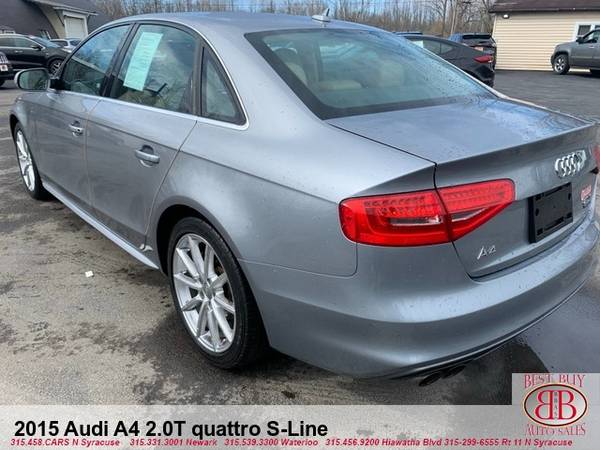 2015 AUDI A4 SLINE (EVERYBODY IS APPROVED) - - by for sale in Waterloo, NY – photo 4