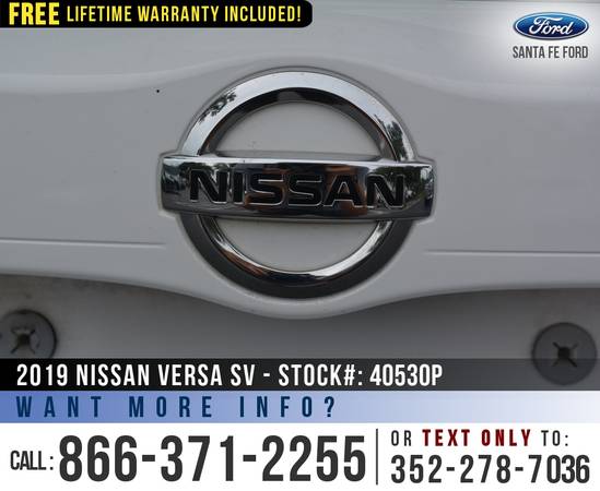 2019 Nissan Versa Sedan SV *** Keyless Entry, Camera, Touchscreen... for sale in Alachua, FL – photo 20