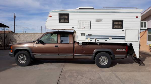 1994 Chevy Truck with Camper - cars & trucks - by owner - vehicle... for sale in Berino, NM – photo 2