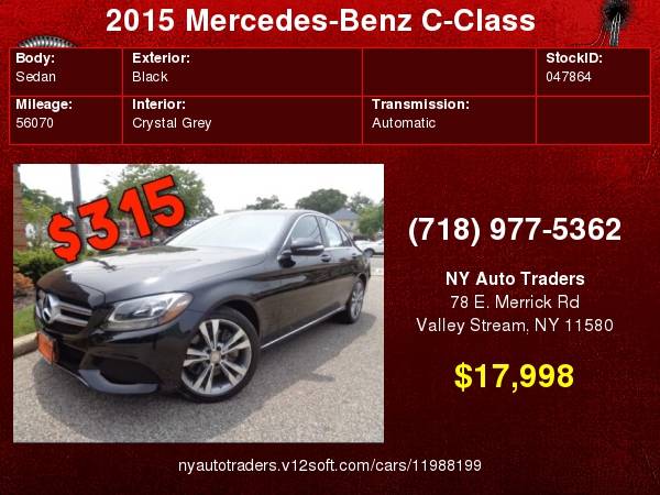 2015 Mercedes-Benz C-Class 4dr Sdn C300 4MATIC for sale in Valley Stream, NY – photo 24