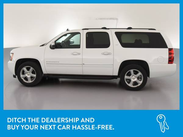 2014 Chevy Chevrolet Suburban 1500 LTZ Sport Utility 4D suv White for sale in New Haven, CT – photo 4