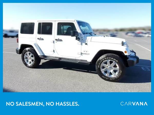 2017 Jeep Wrangler Unlimited Sahara Sport Utility 4D suv White for sale in Revere, MA – photo 11