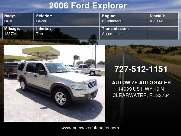 2006 Ford Explorer XLT 2WD V6 4.0L for sale in Clearwater, FL – photo 8