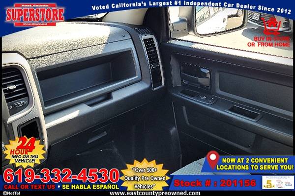 2019 RAM 1500 CLASSIC EXPRESS TRUCK-EZ FINANCING-LOW DOWN! - cars &... for sale in El Cajon, CA – photo 12