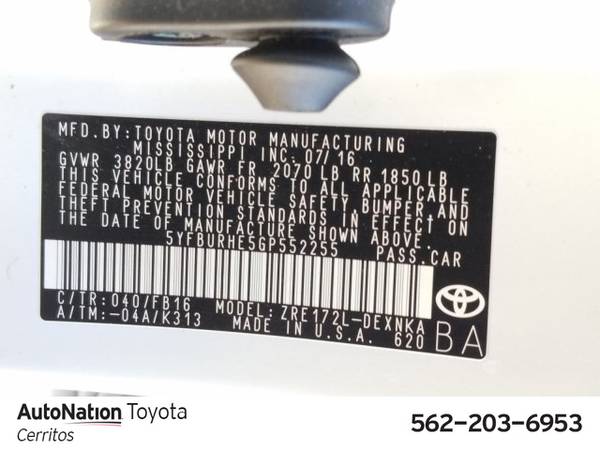 2016 Toyota Corolla LE SKU:GP552255 Sedan for sale in Cerritos, CA – photo 24