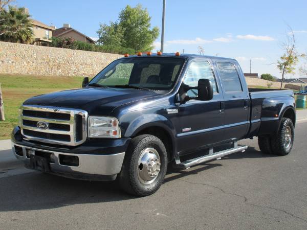 2005 FORD F350 CREW CAB DIESEL DUALLY W/ GOOSE NECK HITCH! REDUCED! for sale in El Paso, NM – photo 2