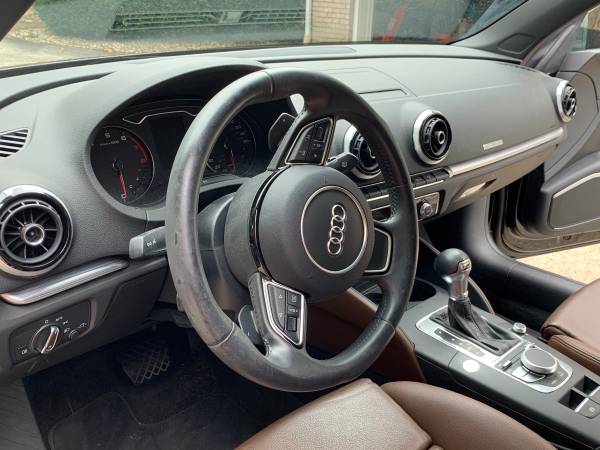2015 Audi A3 cabriolet convertible, black with brown interior for sale in Wolcott, CT – photo 9